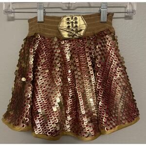 Gold Sequin Costume Skirt Only| Size 3T-4T